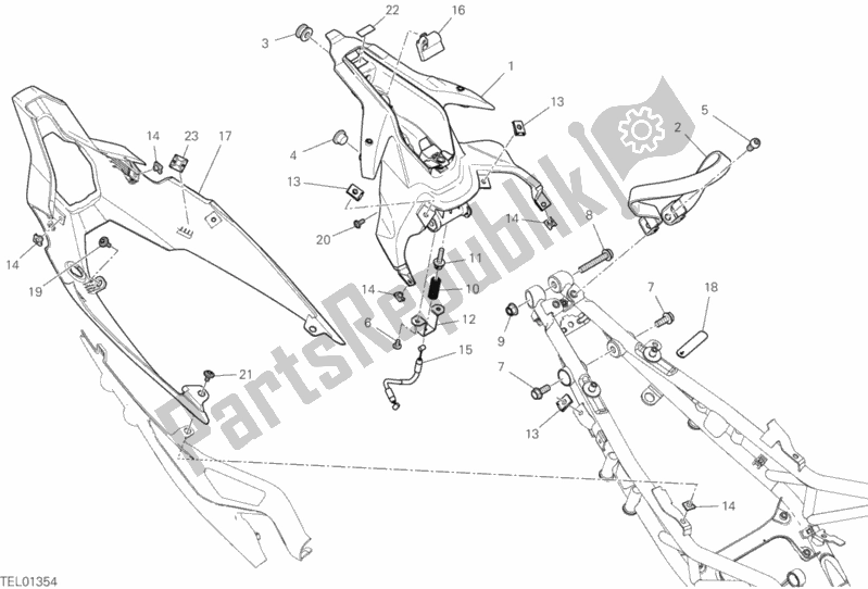 All parts for the Locker of the Ducati Streetfighter V4 S Thailand 1103 2020